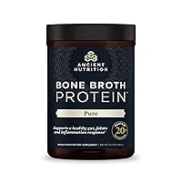 Bone Broth Protein Powder, Pure Flavor, 20 Servings Size
