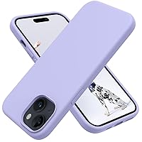 OTOFLY Compatible with iPhone 15 Case, Silicone Shockproof Slim Thin Phone Case for iPhone 15 (6.1 inch), (Light Purple)