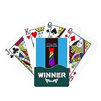 I Love My Boyfriend Art Deco Gift Fashion Winner Poker Playing Card Classic Game