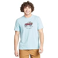 Life is Good Men's Standard Vintage Crusher Graphic T-Shirt Off-Road Jake, Beach Blue, Large