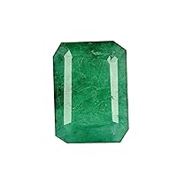 May Birtstone 3.75 Carat. Green Emerald Loose Gemstone Emerald Cut Jewelry Gem AJ-673