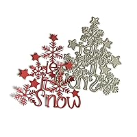 Scrapbook Stamp,Snowflake Christmas Tree Metal Cutting Dies Stencil DIY Scrapbooking Album Paper
