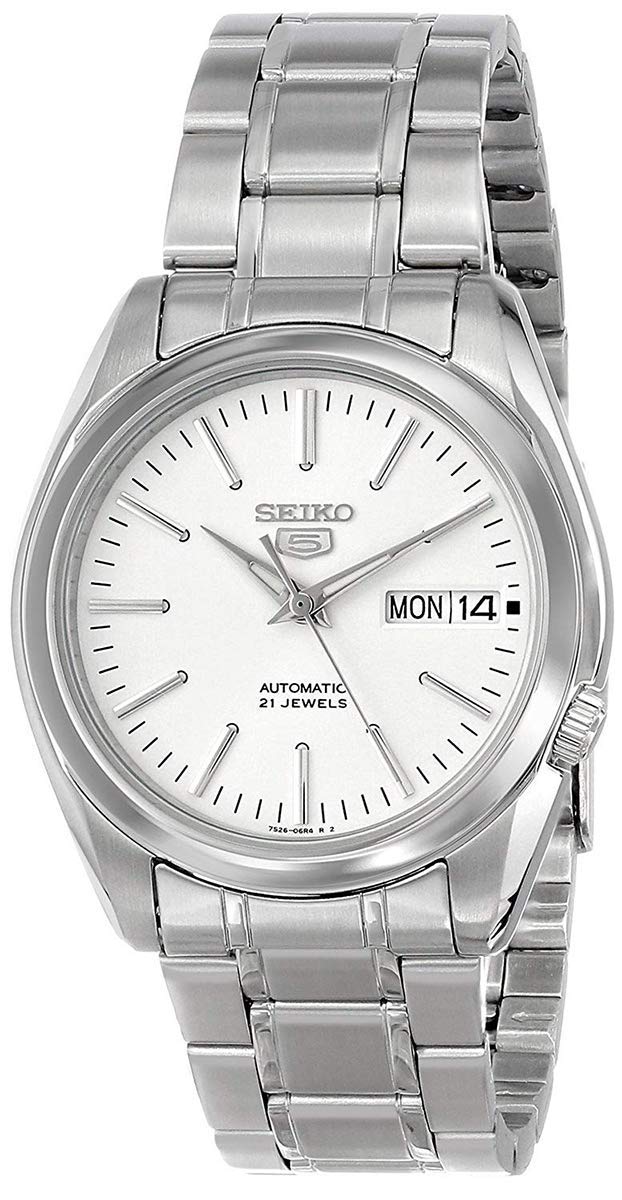 SEIKO Men's Year-Round Automatic Watch with Stainless Steel Strap, Silver, 20 (Model: SNKL41K1)