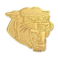 PinMart Gold and Colored Mascot Letterman's Jacket Lapel Pin