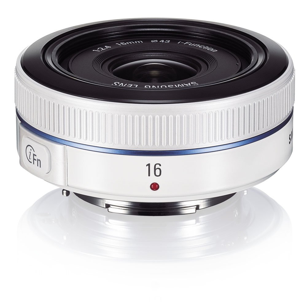 Samsung NX 16mm f/2.4 Camera Lens (White)