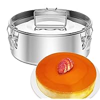 Flanera Stainless Steel Flan Mold 60 oz, Compatible with Instant Pot 6 qt [8qt avail], Mexican Design Flanera Flan Maker, Flan Pan, Moldes para Flan - Flaneras Moldes con Tapa