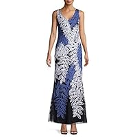 Womens Leaves Gown Dress
