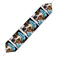 A Dog is Sick Printed Table Runner 70 79 90 Inches Long Dining Runners Decor for Weddings Holiday Indoor Outdoor