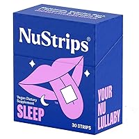 Sleep in a Strip™ | Oral Sleep Strips with 5mg Melatonin, Valerian Root, L-Theanine, and Vitamin B6 | Works Faster Than Gummies | 100% Natural | 30 Individually Wrapped Strips