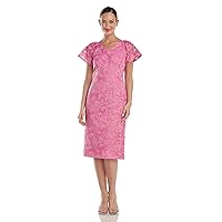 JS Collections Women's Natasha Flutter Sleeve Dress