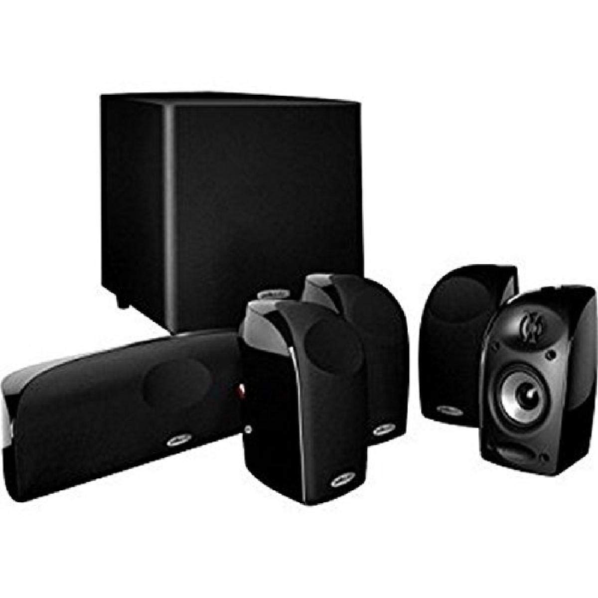 Polk Audio Blackstone TL1600 Compact Home Theater System, Total 6 Items - 4 TL1 Satellite Speakers, 1 Center Channel & an 8