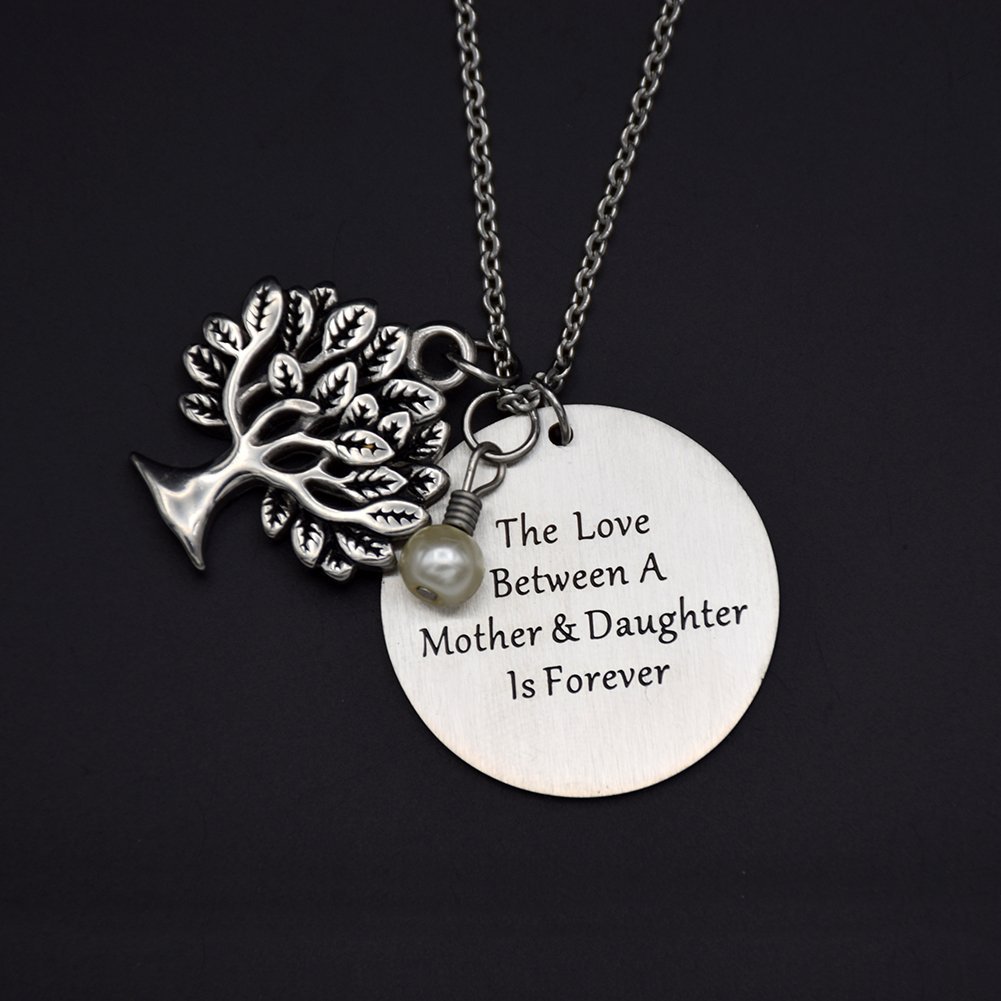 O.RIYA Personalized Family Tree Necklace, Tree of Life Pendant, Mother Gift Necklace, for Mom Grandmothers Necklace
