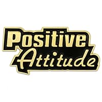 PinMart Positive Attitude Customer Service Motivation Enamel Lapel Pin