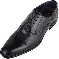 Mens Lace Up Formal Panelled Plain Toe Cap Work Office Smart Shoes