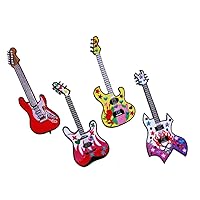 Guitar Embroidered Iron On Patch Applique Punk Rock n Roll Heavy Metal Hippie Concert Music Note Song Band Note Symbol Logo Jakcet Classic Costume Vintage