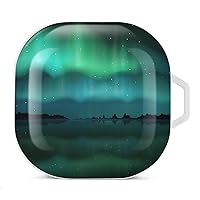 Northern Lights Aurora Borealis Pattern Printed Bluetooth Case Cover Hard PC Headset Protective Shell for Samsung Headset
