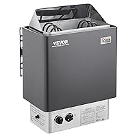 VEVOR Sauna Heater, 3KW 220V Electric Sauna Stove, Steam Bath Sauna Heater with Built-in Controls, Adjustable Temp Max. 70-141 Cubic Feet, Spa Shower FCC Certification