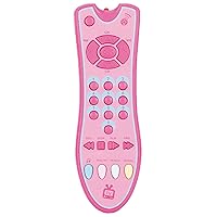 Vermon TV Remote Control Toy/Musical Play Simulation with Light and Sound for Bay Toddlers Boys or Girls Preschool Education for Home Pink