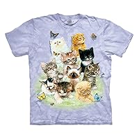 The Mountain 10 Kittens Unisex T Shirt | Premium, Hand-Dyed | Cat Graphic Tee
