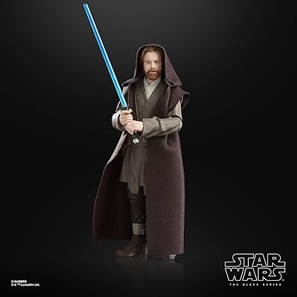 Star Wars The Black Series OBI-Wan Kenobi (Jabiim), OBI-Wan Kenobi 6-Inch Collectible Action Figures, Ages 4 and Up, Multicolored (F7098)