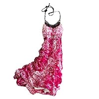 Women's Summer Beach Maxi Dress,Sleeveless Real Silk Dress