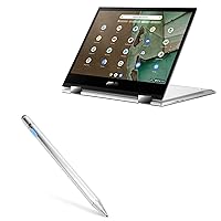 BoxWave Stylus Pen Compatible with ASUS Chromebook Flip CM3 (CM3200) - AccuPoint Active Stylus, Electronic Stylus with Ultra Fine Tip for ASUS Chromebook Flip CM3 (CM3200) - Metallic Silver