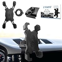 TTMIC Car Phone Mount for 2015-2023 Porsche Macan and 2019-2023 Cayenne [Thick Case Friendly] [Military-Grade Protection] Carbon Fiber Car Phone Holder iPhone 14 13 12 Pro Max All Mobile phones