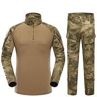 Outdoor Hunting Clothes Airsoft Shooting Shirt Pants Set Battle Dress Uniform BDU Set Tactical Combat Camouflage Clothing