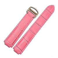 18mm 20mm Crocodile Skin Pattern Leather Watch Band Strap Buckle for Cartier Blue Balloon