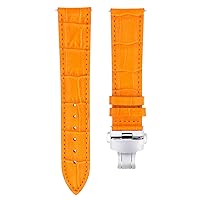 Ewatchparts 17,18,19,20,20,21,22,23,24mm Leather Band Strap Clasp Compatible with Longines Watch