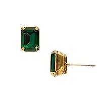 Sorrelli Essentials Mini Emerald Cut Stud Earrings