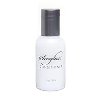 Soul Amenities Seaglass Shimmer Conditioner Transparent Bottle Silver Screw Cap 1.0 oz Individually Wrapped 50 per case