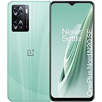 OnePlus Nord N20 SE Unlocked Smartphones, MediaTek Helio G35, 5000mAh Battery 33W SUPERVOOC, 50MP Camera, 4GB RAM 128GB ROM, Green (EU Version)