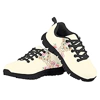 Kids Running Shoes Breathable Girls Boys Tennis Shoes Athletic Lightweight Sports Walking Shoes Black Sole