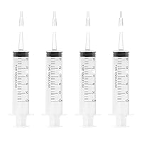 UltiCare 60mL Utility Syringe – Uses Include Dispensing Liquids for Automotive, Cooking, Crafts, Gardening and Lab Work. Catheter Tip with Nozzle for Finer Application, individually wrapped, 4 Count