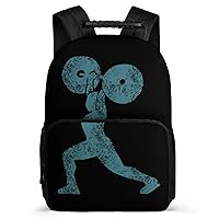 Weight Lifting Backpack Adjustable Strap Daypack 16 Inch Double Shoulder Backpack Laptop Business Bag for Hiking Travel