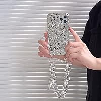 Tin Foil Electroplated Pearl Pin Acrylic Bracelet Case for iPhone 11 12 13 Pro X XR XS Max 7 8 Plus Luxury Sexy Soft Cover,1,for iPhone 11Pro Max