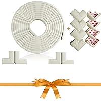 Furniture Edge and Corner Guards | 15 ft Bumper 12 Adhesive Childsafe Corners | Baby Child Proofing Set