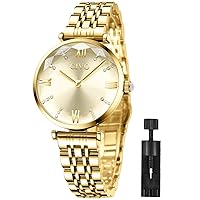 CIVO Womens Watches Analogue Designer Stainless Steel Elegant Ladies Watches Waterproof Classic Dress Casual Wrist Watches for Woman