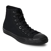 Converse Unisex Chuck Taylor All Star Hi Top Sneakers Black Monochrome, US Men's