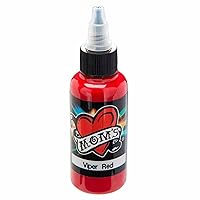 ELEMENT TATTOO SUPPLY - Red Tattoo Ink 1oz Bottle for Color Tattooing and  Shading - Permanent - Bright - Bold - Solid - Easy to use - Professional