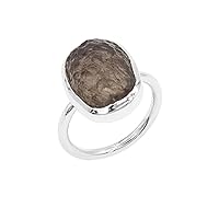 Colombianite Ring 925 Sterling Silver, Raw Colombianite Gemstone Ring, Handmade Jewelry Gifts For Women and Men US 5 to 12