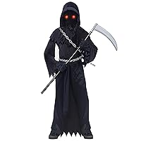 Grim Reaper Costume Kids Scary Halloween Costumes for Boys Girls