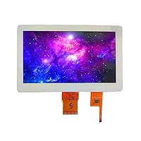 7 inch TFT LCD Screen 1024x600 Resolution IPS Full Viewing Angle RGB Interface Rounded Touch capacitive Screen