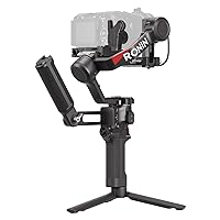 DJI RS 4 Combo, 3-Axis Gimbal Stabilizer for DSLR and Mirrorless Cameras Canon/Sony/Panasonic/Nikon/Fujifilm, Native Vertical Shooting, 2-Mode Switch Joystick, Teflon Axis Arms, with Focus Pro Motor