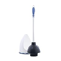 Superior Plunger and Caddy, White/Blue