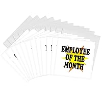 3dRose Employee of the Month Greeting Cards, Set of 12 (gc_193315_2)