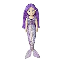 AURORA, 33065, Sea Sparkles Mermaid Daphne, 18In, Soft Toy, Purple