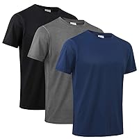 Men’s Athletic T Shirts, Quick Dry Workout Short Sleeve Shirt Gym Tops for Sport Running