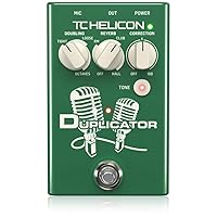 TC Helicon DUPLICATOR Ultra-Simple Vocal Effects Stompbox with Doubling, Reverb and Pitch Correction